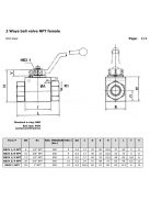 HYDRAULIC 2 WAYS BALL VALVE 1/2"