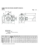 HYDRAULIC 3 WAYS BALL VALVE 3/2 1/2"