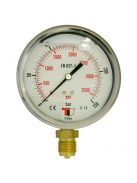 HYDRAULIC PRESSURE GAUGE DN100 0-16 BAR VERTICAL CONNECTION 