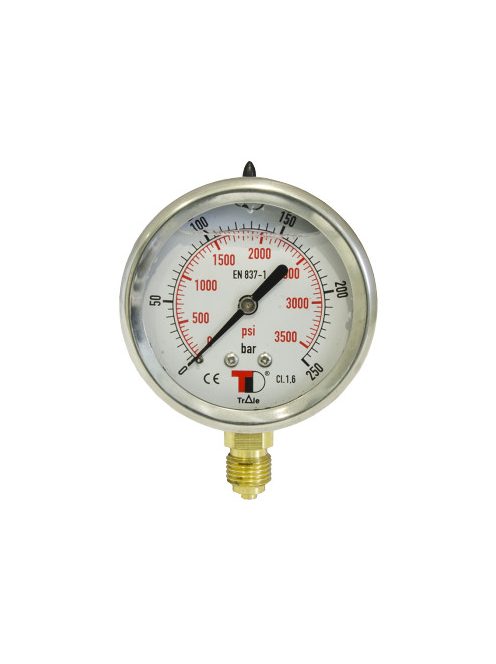 HYDRAULIC PRESSURE GAUGE 0-4 BAR VERTICAL CONNECTION