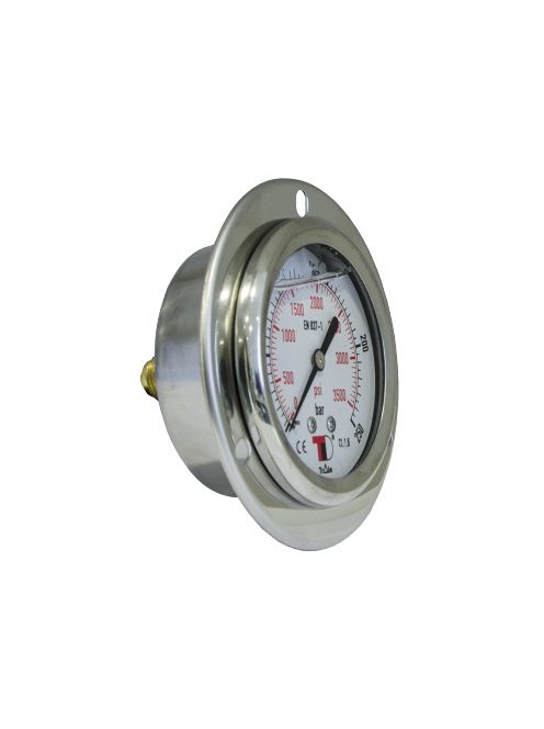 HYDRAULIC PRESSURE GAUGE 0-400 BAR REAR CONNECTION